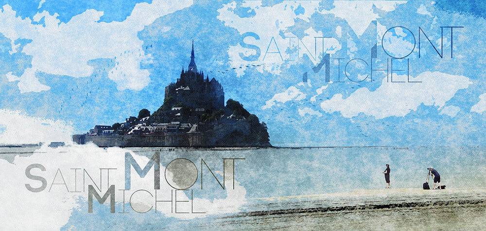 Tableau Bretagne Normandie - Photographe dans la baie du Mont Saint-Michel